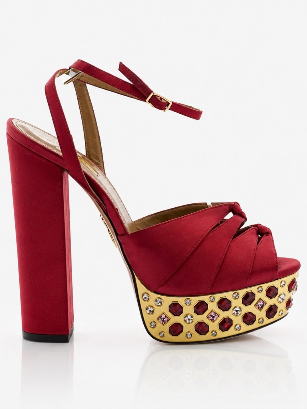 AQUAZZURA Party Platform Crystals Heels 39
